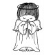 Praying Angel Cling Rubber Stamp by JudiKins