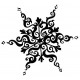Old World Snowflake Large Cling Rubber Stamp