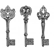 Keys to the Castle Cling Rubber Stamp Set