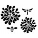 Mod Blooms and Bugs Cling Rubber Stamp Set