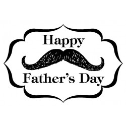Happy Fathers Day Cling Rubber Stamp