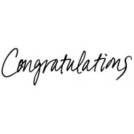 Congratulations Cling Rubber Stamp