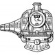 Train Cling Rubber Stamp