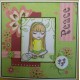Serenity Peace Girl Rubber Stamp Set