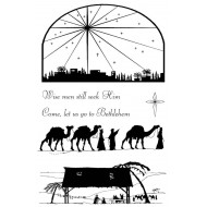 Bethlehem silhouettes Rubber Stamp Set