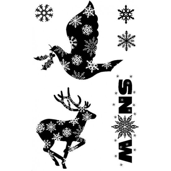 Snowflake Splendour Rubber Stamp Set - ON SALE