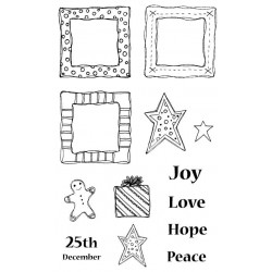 Christmas Trio Rubber Stamp Set