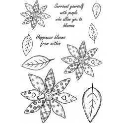 Petalwork Passion Unmounted Rubber Stamp Set
