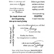 Believe Sentiments Cling rubber stamp set