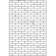 Brick Wall rubber stamp