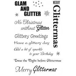 Glittermas Rubber Stamp Set