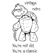 You're Not Old Turtle Cling Rubber Stamp