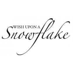 Wish upon a Snowflake Rubber Stamp