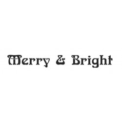 Merry & Bright Rubber Stamp
