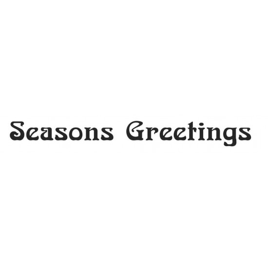 Seasons Greetings Rubber Stamp