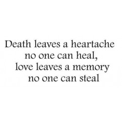 Death leaves a heartache Rubber Stamp