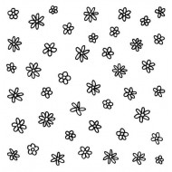 Daisy Background Rubber Stamp