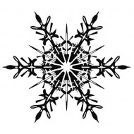 Stunning Snowflake Small Rubber Stamp