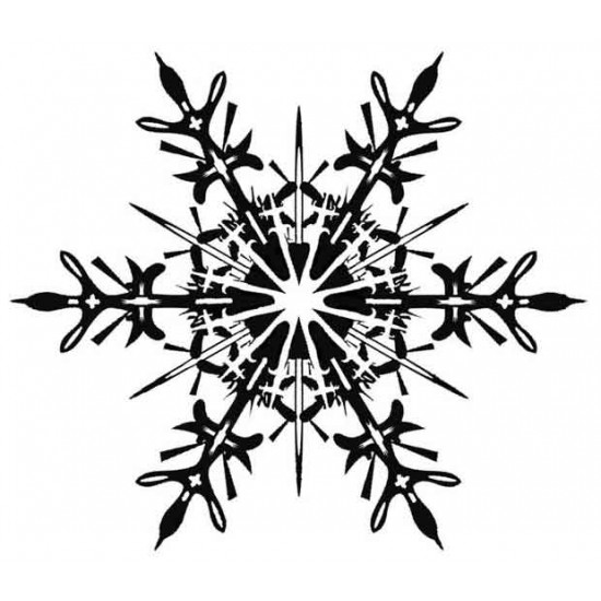 Snowflake Used Rubber Stamp View All Photos