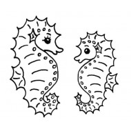 Seahorses Rubber Stamps