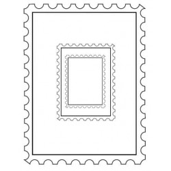 Postage Frames Set of 3 Rubber Stamps