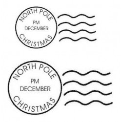Christmas Postmarks Rubber Stamps