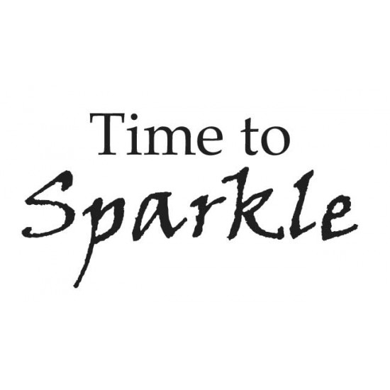 Time to Sparkle Rubber Stamp