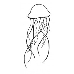 Jellyfish Rubber Stamp