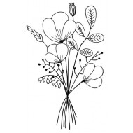 Wildflower Posy Rubber Stamp