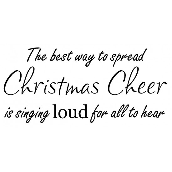 Christmas Cheer Cling Rubber Stamp