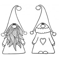 Nordic Gnomes Cling Rubber Stamps
