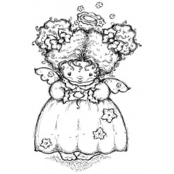 Angelica Cling Mounted Rubber Stamp