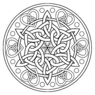 Celtic Knot Snowflake Rubber Stamp