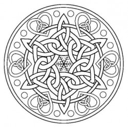 Celtic Knot Snowflake Rubber Stamp