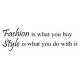 Fashion and Style Rubber Stamp