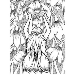 Snowdrop Fairy Cling Rubber Stamp