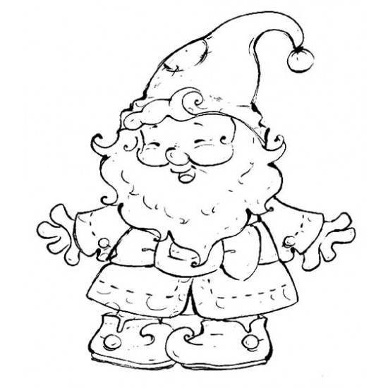 Gnomie Cling Rubber Stamp