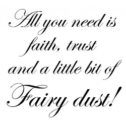 Fairy Dust Cling Rubber Stamp