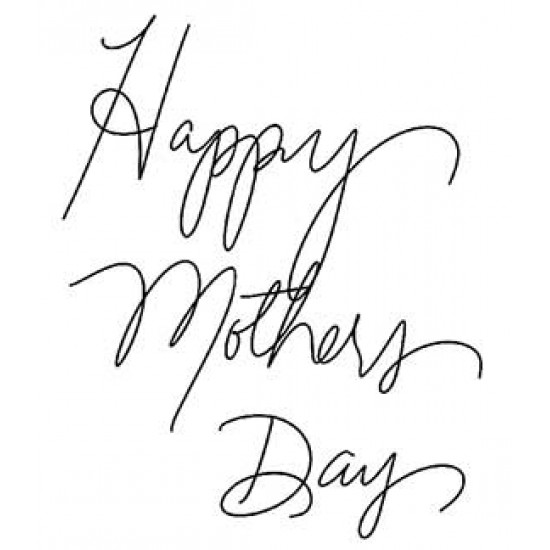 Happy Mothers Day cling rubber stamp