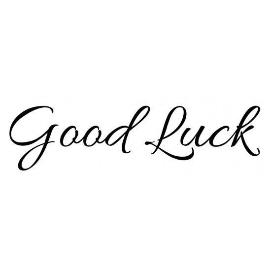 Good Luck Cling Rubber Stamp