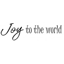 Joy to the world Cling rubber stamp