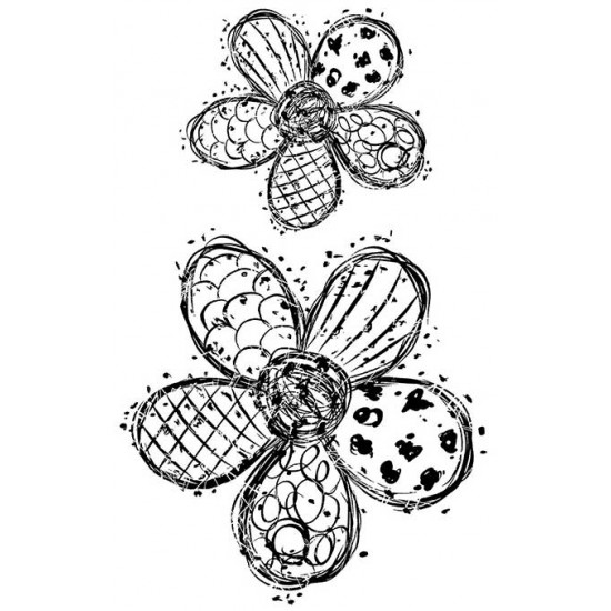 Fifis Flowers Cling rubber stamp set