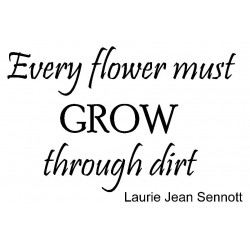 Grow Through Dirt Cling Rubber Stamp
