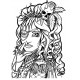 Gothika Steampunk Cling mounted Rubber Stamp