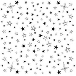 Stars Background Rubber Stamp